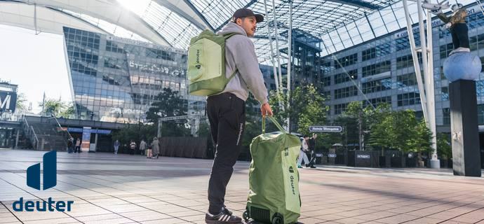 Deuter Duffel Pro Pack und Duffel Pro Roller am Flughafen München