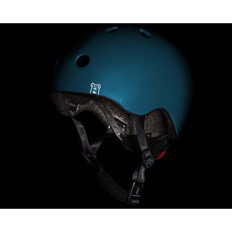 Scoot & Ride Helm XXS-S steel reflektierend